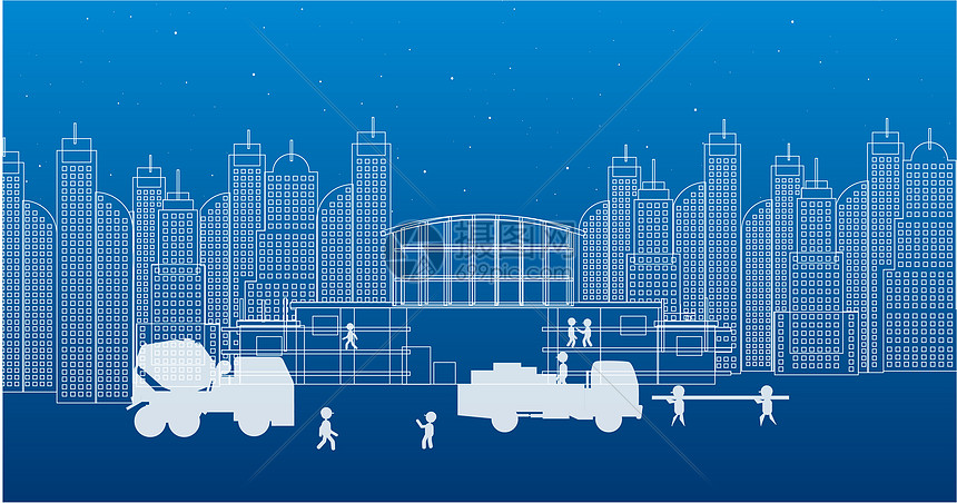 城市建设线条图片素材_免费下载_ai图片格式_VRF高清图片400143935